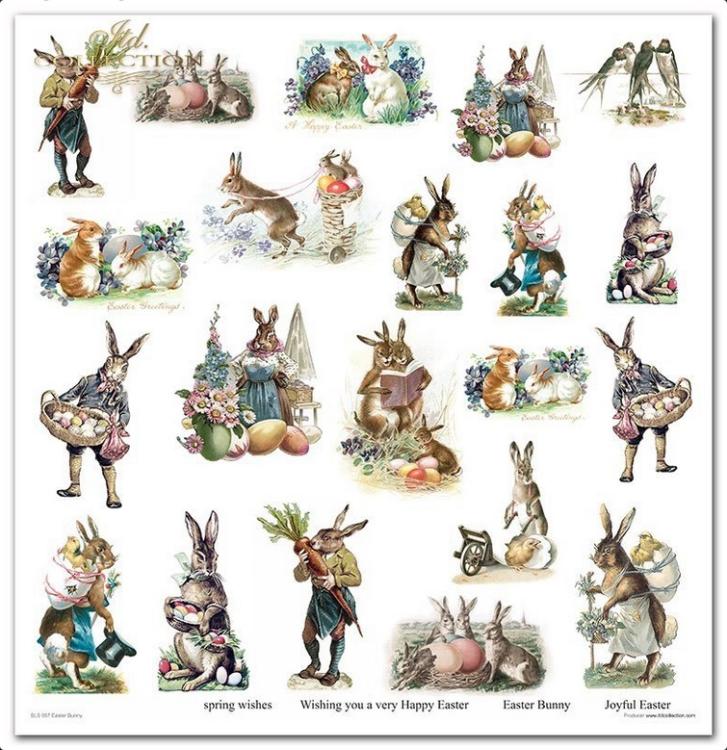 ITD Collection 12x12 Paper Pad Easter Bunny SLS057