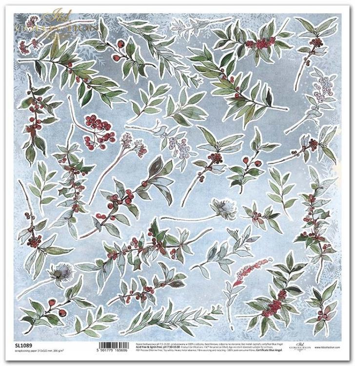 ITD Collection 12x12 Sheet Decorated with Frost SL1089