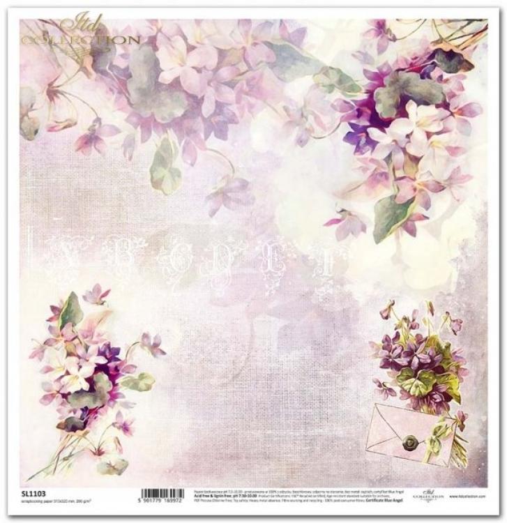 ITD Collection 12x12 Sheet Flower Post #1103