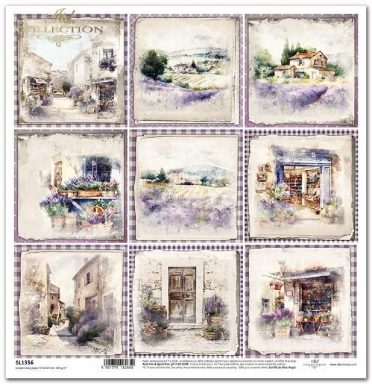 ITD Collection 12x12 Sheet Lavender Landscape SL1356