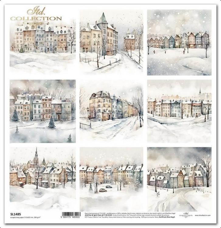 SL1485 ITD Collection Winter Fun 12x12 Sheet Houses