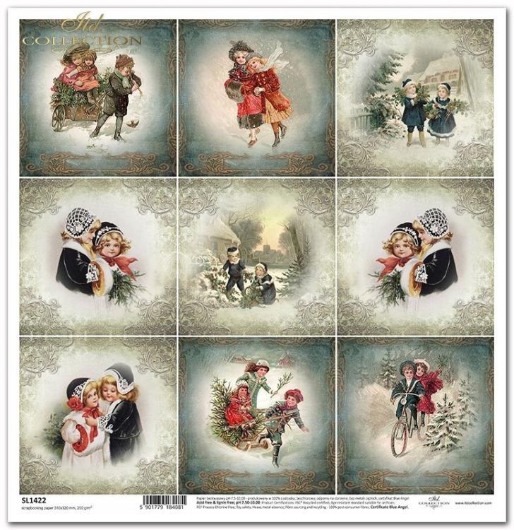 ITD Collection Christmas Time 12x12 Sheet SL1422