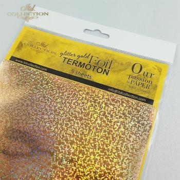 ITD Metallic Foil Termoton Glitter Gold