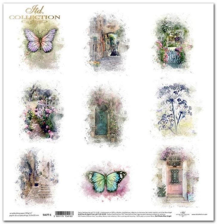 ITD Collection 12x12 Sheet Garden of Dreams #0677