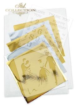 ITD Collection A4 Rice Paper Creative Set In Love