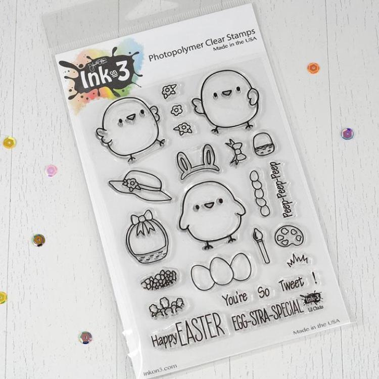 Inkon3 Clear Stamp Set Lil Chicks