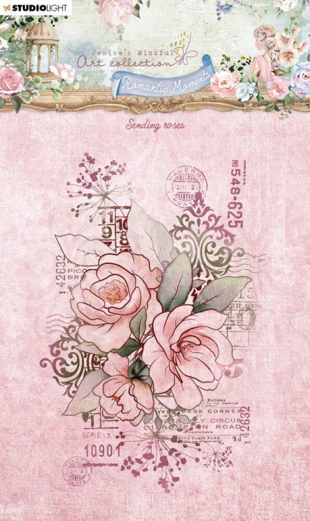 Jenine's Mindful Art Clear Stamp Sending Roses nr. 481