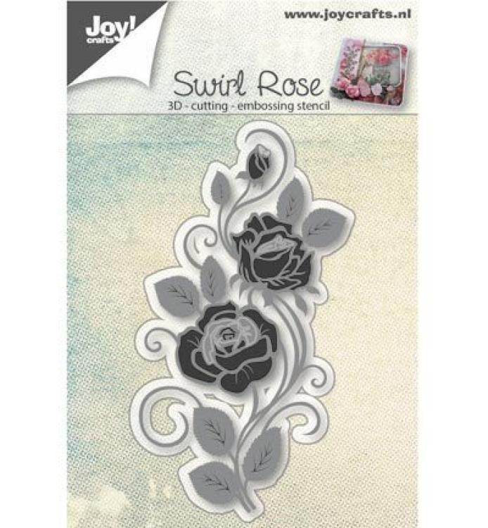 JoyCrafts 3D Stanze Swirl Rose #6002/0652