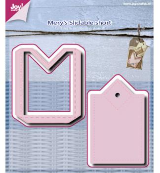 Joy!Crafts Präge- und Stanzschablone Mery's Slidable Short