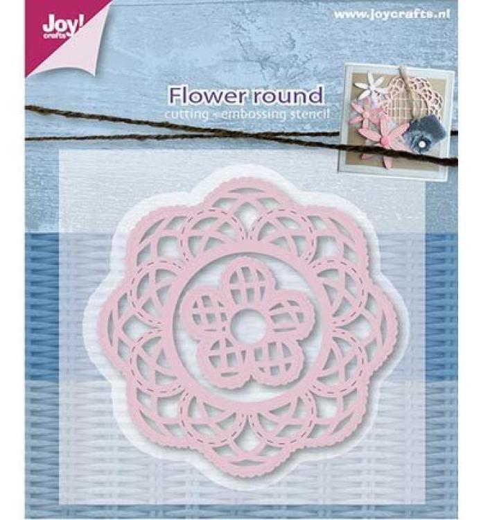 VB#2 JoyCrafts Stanzschablone  Mery's Blumen Rund