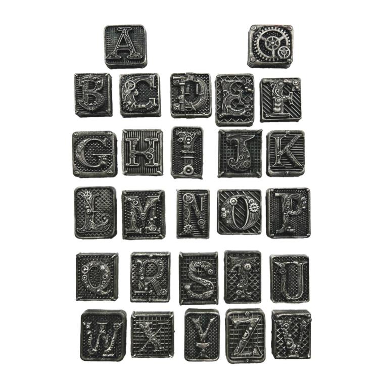 K3PTA4589 Stamperia Master of Magic A4 Soft Mould Alphabet