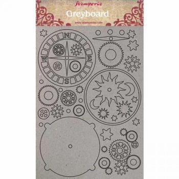 Stamperia A4 Greyboard Chipboards Arctic Antarctic #409