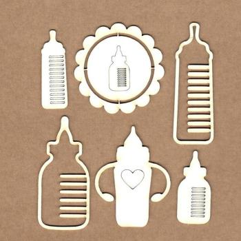 KORA Projects Chipboard Baby Bottles #2070