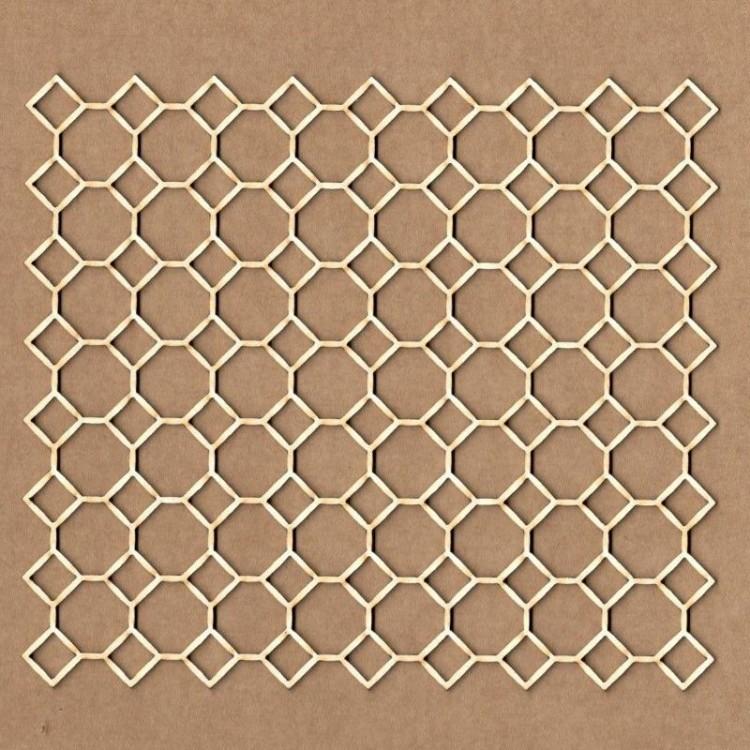 KORA Projects Chipboard Background Diamonds #2288