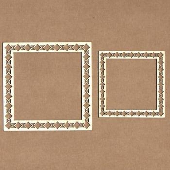 KORA Projects Chipboard Boho Frame Square #2159