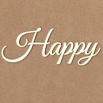 KORA Projects Chipboard "Happy" #2222