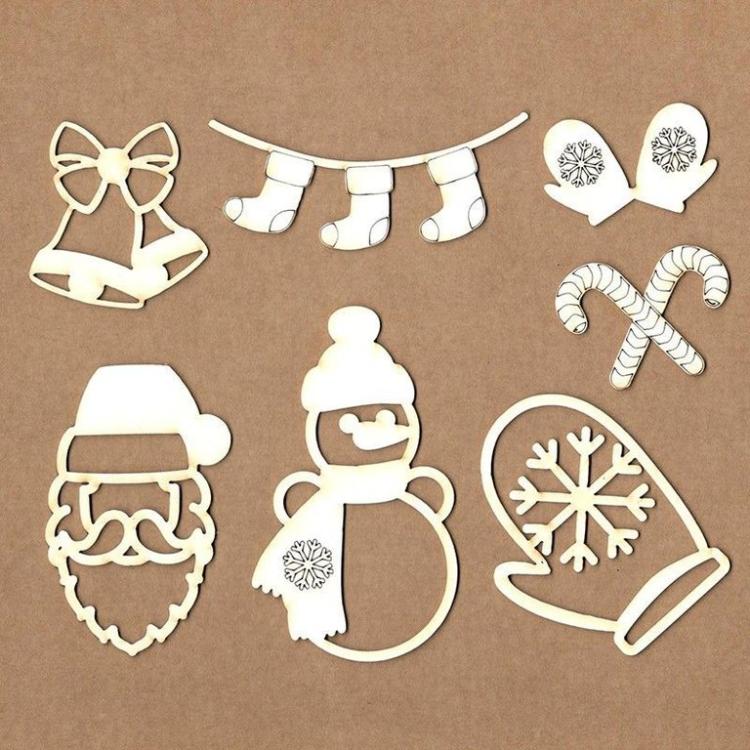 KORA Projects Chipboard Set Christmas #4039