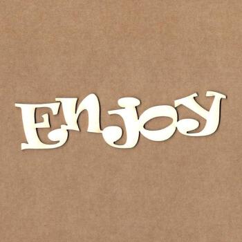 KORA Projects Chipboard "enjoy" #2223