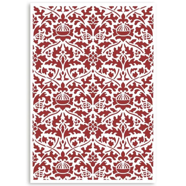 Stamperia Stencil  Casa Granada Wallpaper Pattern KSG484