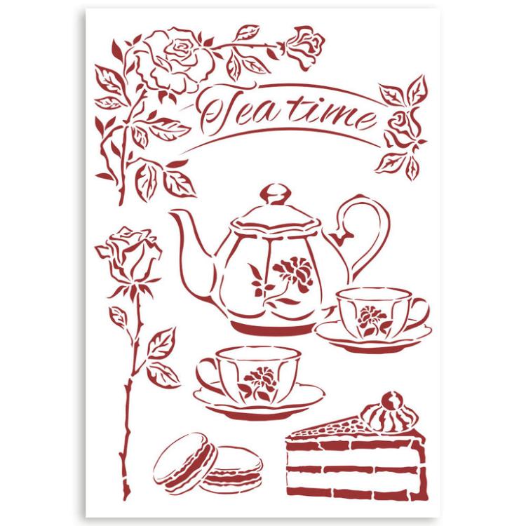 Stamperia Stencil  Casa Granada Tea KSG489