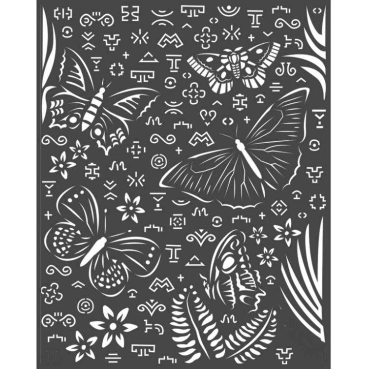 Stamperia Media Stencil Amazonia Butterflies KSTD064