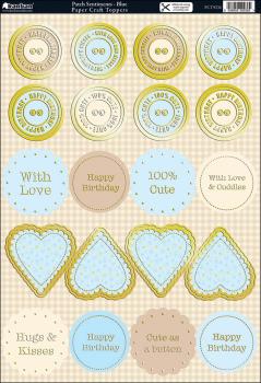 Kanban Die-Cut Punch-Out Sheet Patch Sentiments #9236