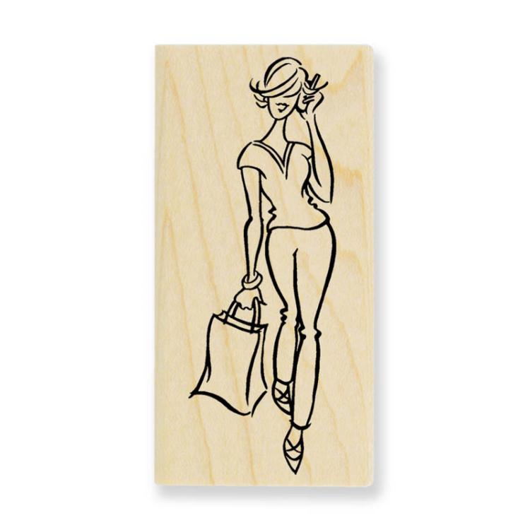 Stampendous Wooden Stamp Marisa L118