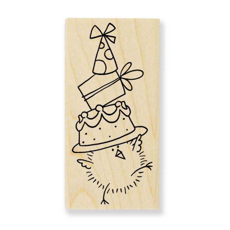 Stampendous Wooden Stamp Bertha Chick L166