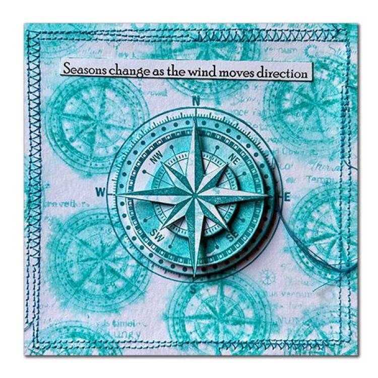 LAV809 Lavinia Stamps Compass Large