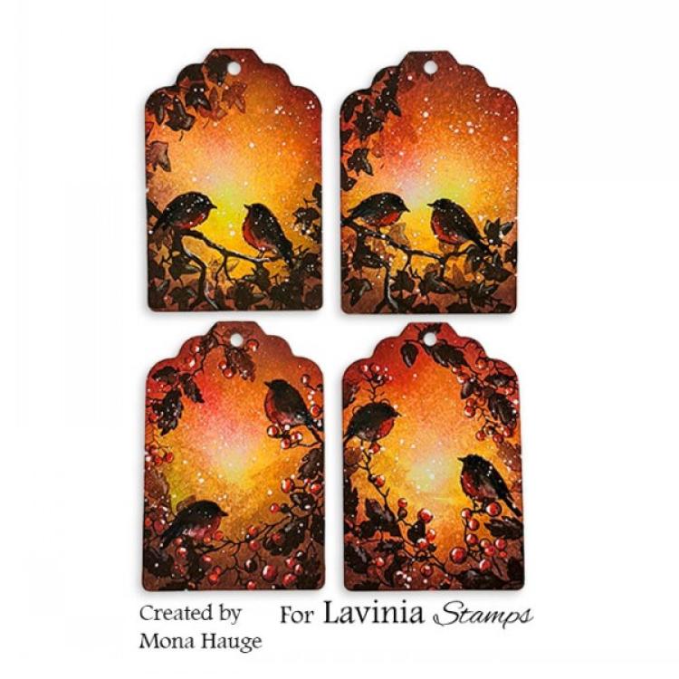 LAV928 Lavinia Small Robins Stamp