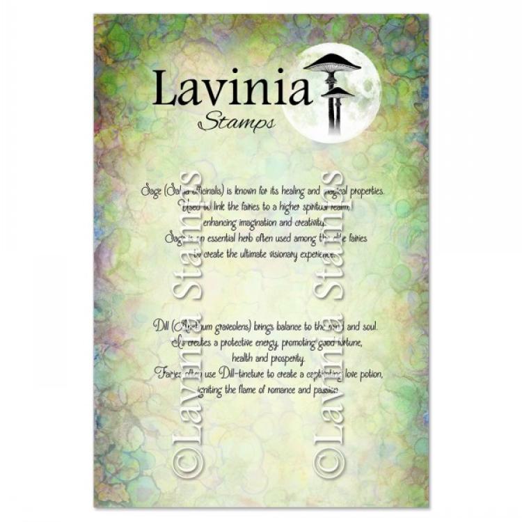 LAV940 Lavinia Stamp Dill & Sage Words