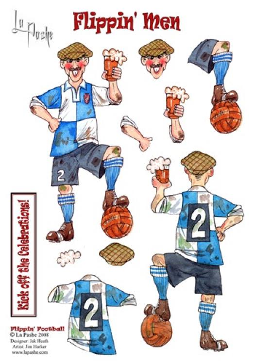 Flippin´ Football Decoupage A5