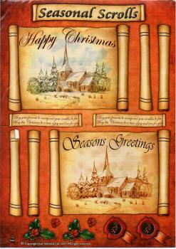 La Pashe Seasonal Scrolls 3D Card Set Curch