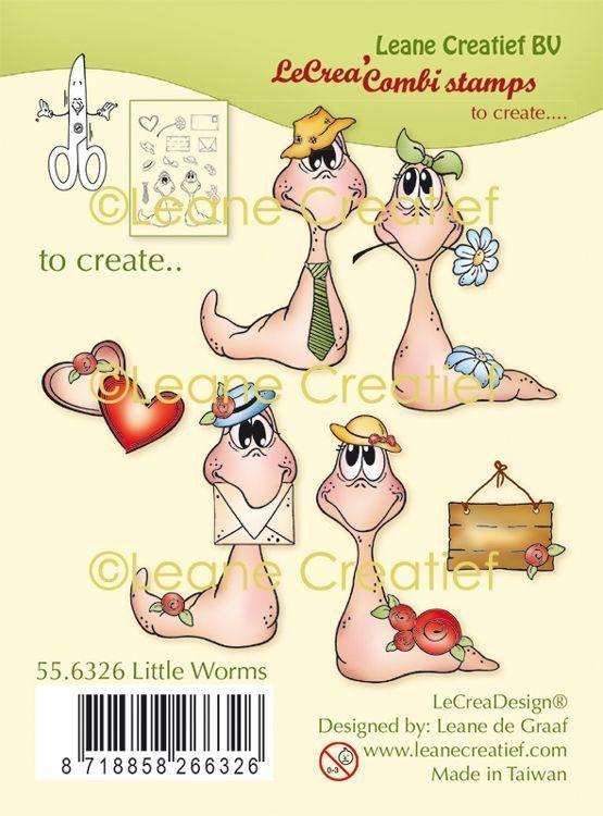 Leane Creatief  Stamp Little Worms 55.6326