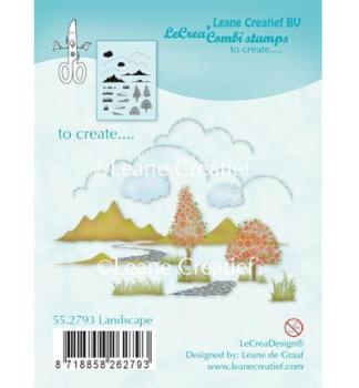 Leane Creatief Stamps Autumn Landscape Castle (Landschaft)