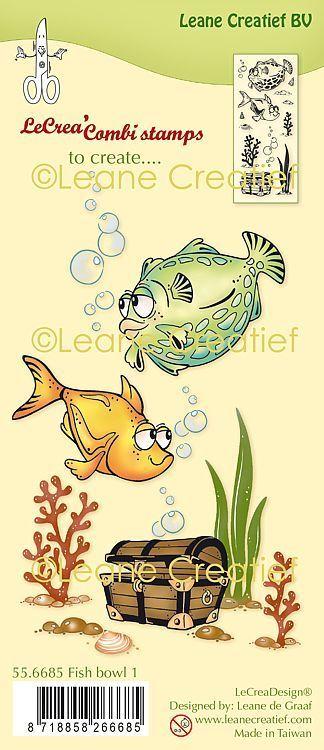 Leane Creatief  Stamps Fish Bowl #01