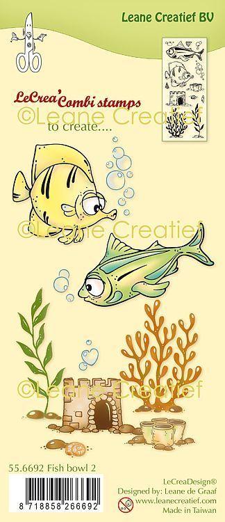 Leane Creatief  Stamps Fish Bowl #02