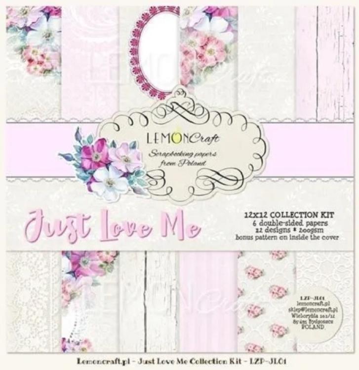 Lemon Craft 12x12 Paper Pack Just Love Me