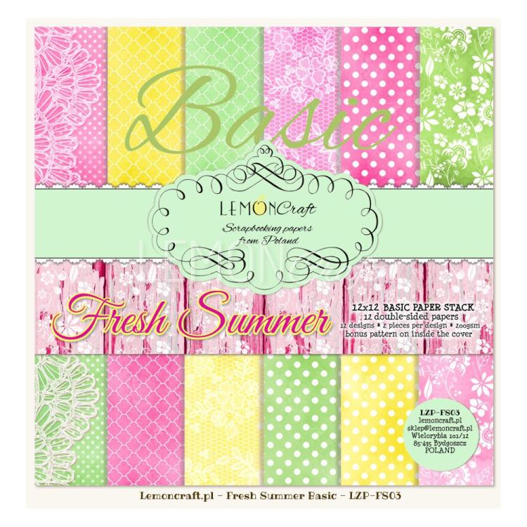 Lemon Craft 12x12 Stack of Basic Fresh Summer