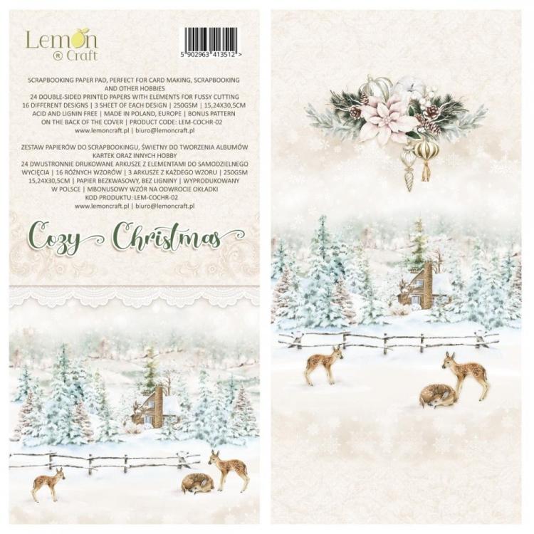 Lemon Craft 6x12 Pad Elements for Fussy Cutting Cozy Christmas