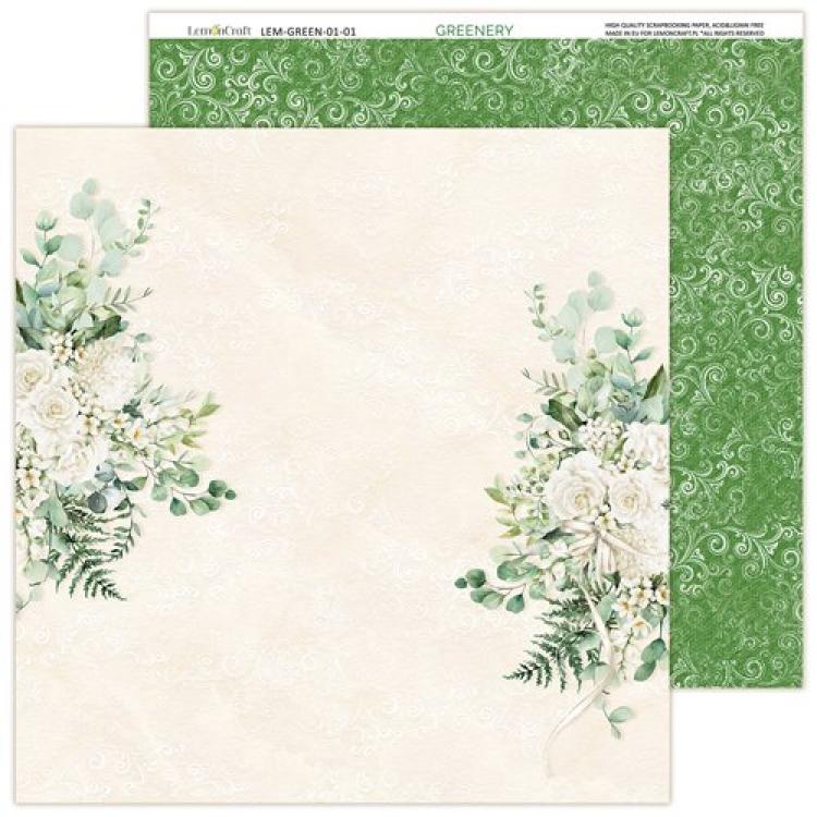 Lemon Craft 8x8 Paper Pad Greenery