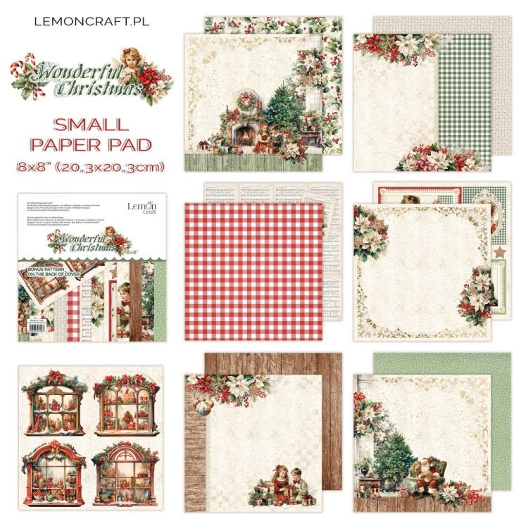 Lemon Craft Wonderful Christmas 8x8 Paper Pad