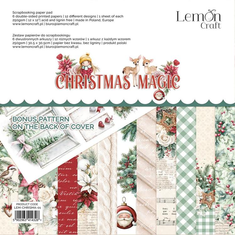 LemonCraft Christmas Magic 12x12 Paper Pack