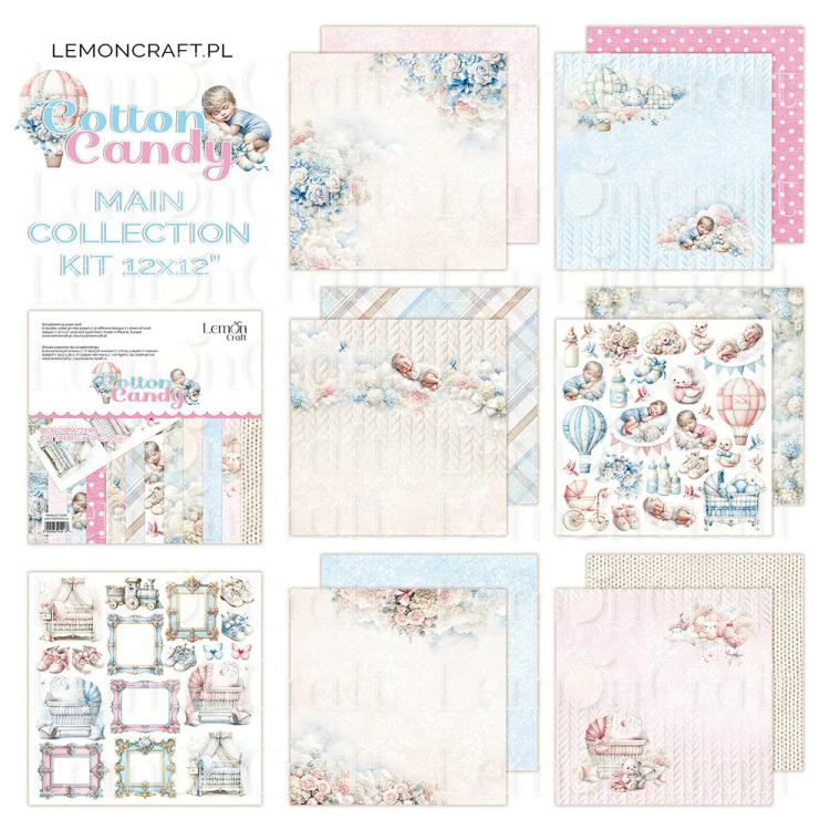 LemonCraft Cotton Candy 12x12 Paper Pack