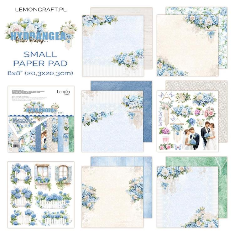 LemonCraft Dear Diary Hydrangea 8x8 Paper Pad