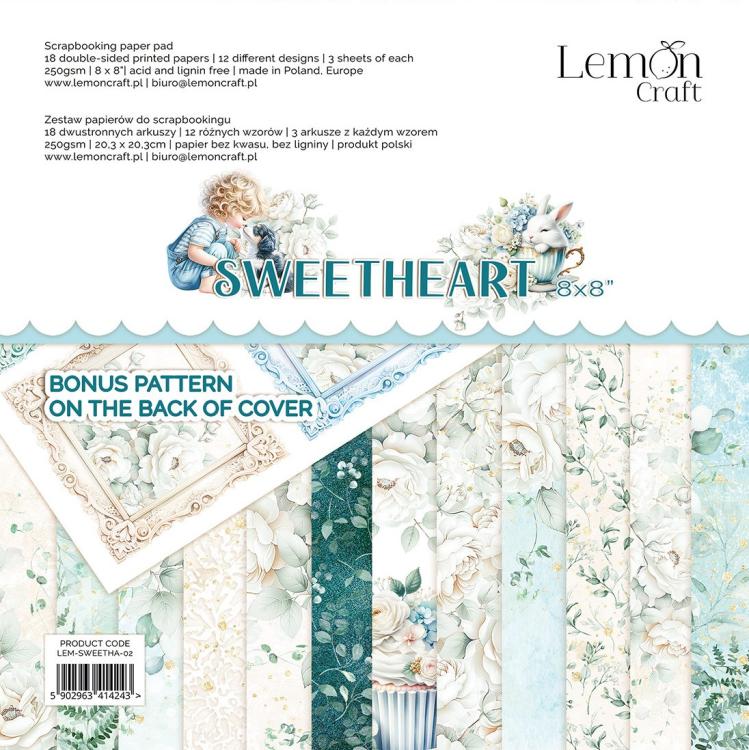 LemonCraft Sweetheart 8x8 Paper Pad