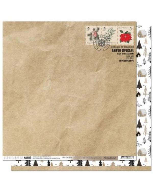 Les Ateliers de Karine 12x12 Woodland Paper Pack