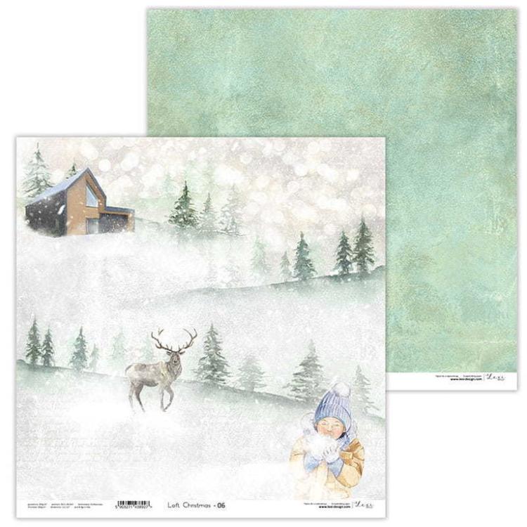 Lexi Design 12x12 Paper Pad Loft Christmas