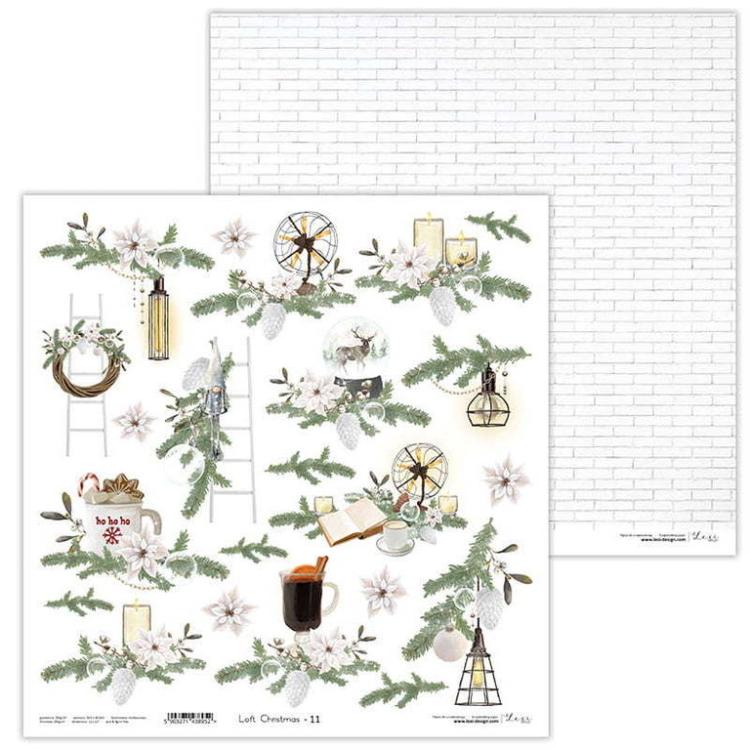 Lexi Design 12x12 Paper Pad Loft Christmas