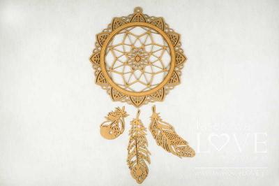 Laserowe Love HDF Dreamcatcher Indiana